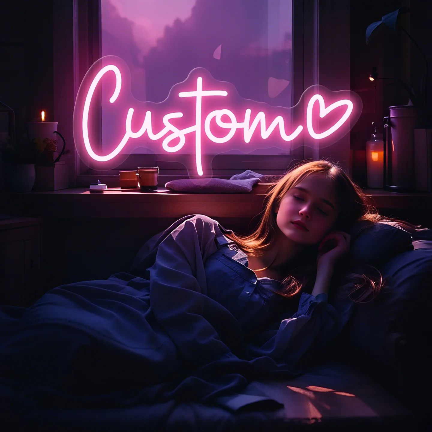 Custom LED Neon Sign Heart USB - Neon Sign Custom Led 评论和价格