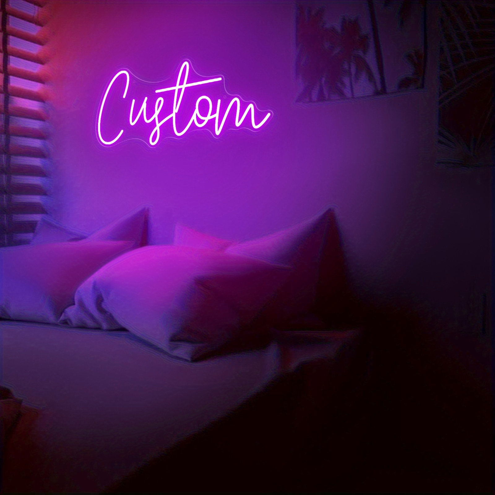 Custom Text Neon Sign, LED Sig - Neon Sign Custom Led 评论和价格