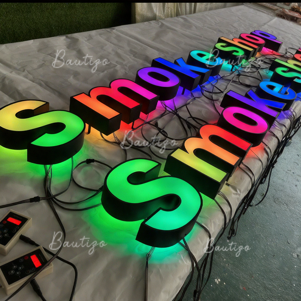 Custom RGB Metal LED Sign Wall - Lighting Decor Company 评论和价格