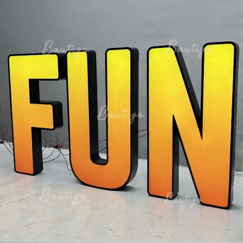 Custom RGB Metal LED Sign Wall - Lighting Decor Company 评论和价格