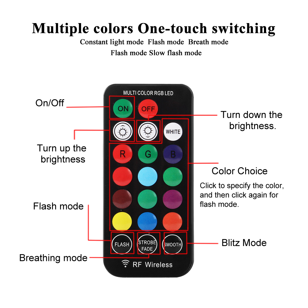 2pcs T10 LED Lights For Car RG - Touch Dimmer Lamp 评论和价格