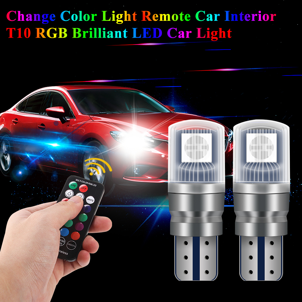 2pcs T10 LED Lights For Car RG - Touch Dimmer Lamp 评论和价格