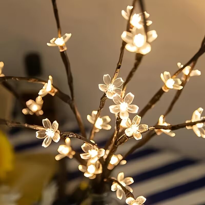1/2PC 20LED Cherry Blossom Tre - Lighting Decor For Home 评论和价格