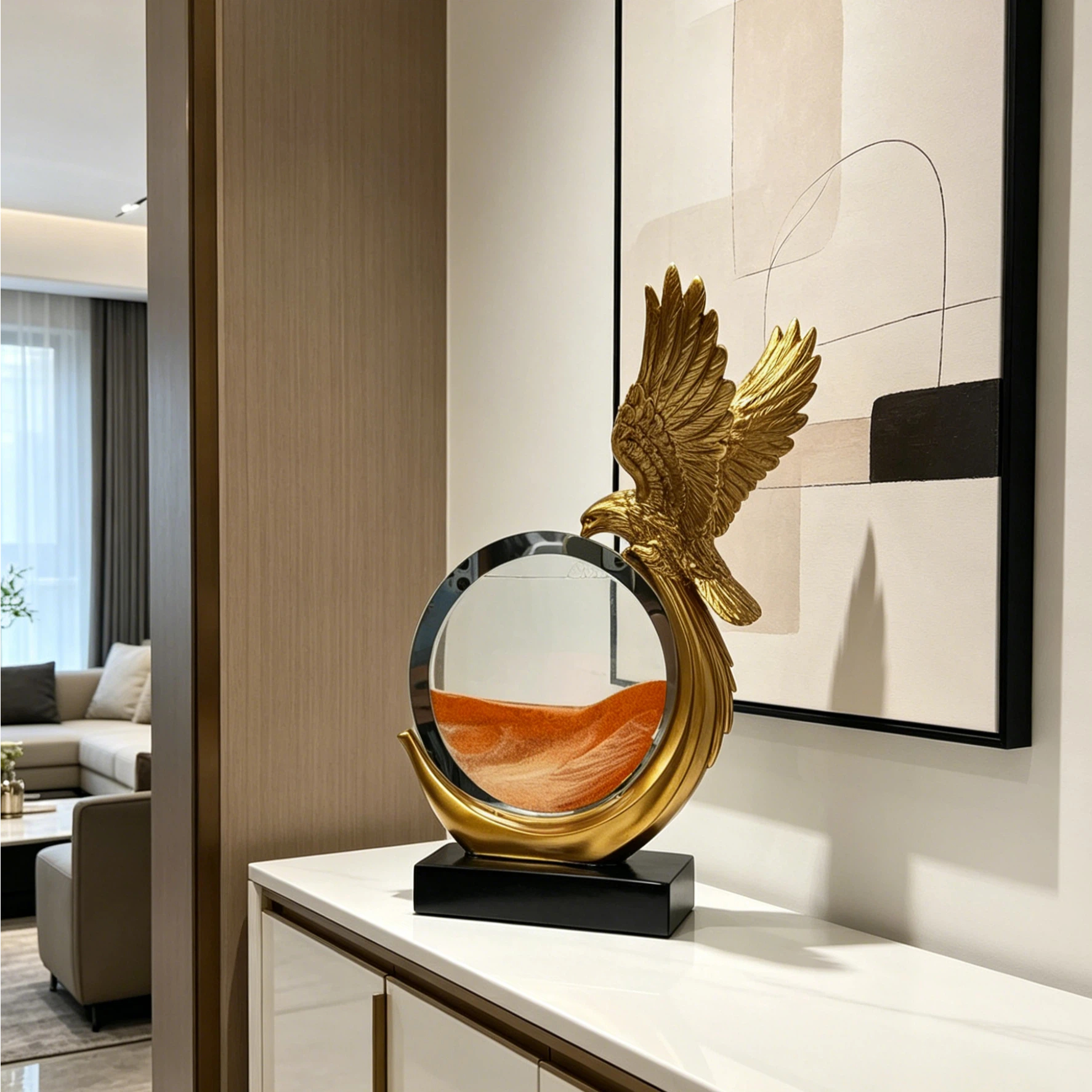 Golden Eagle Resin Statue with - Lighting Decor Company 评论和价格