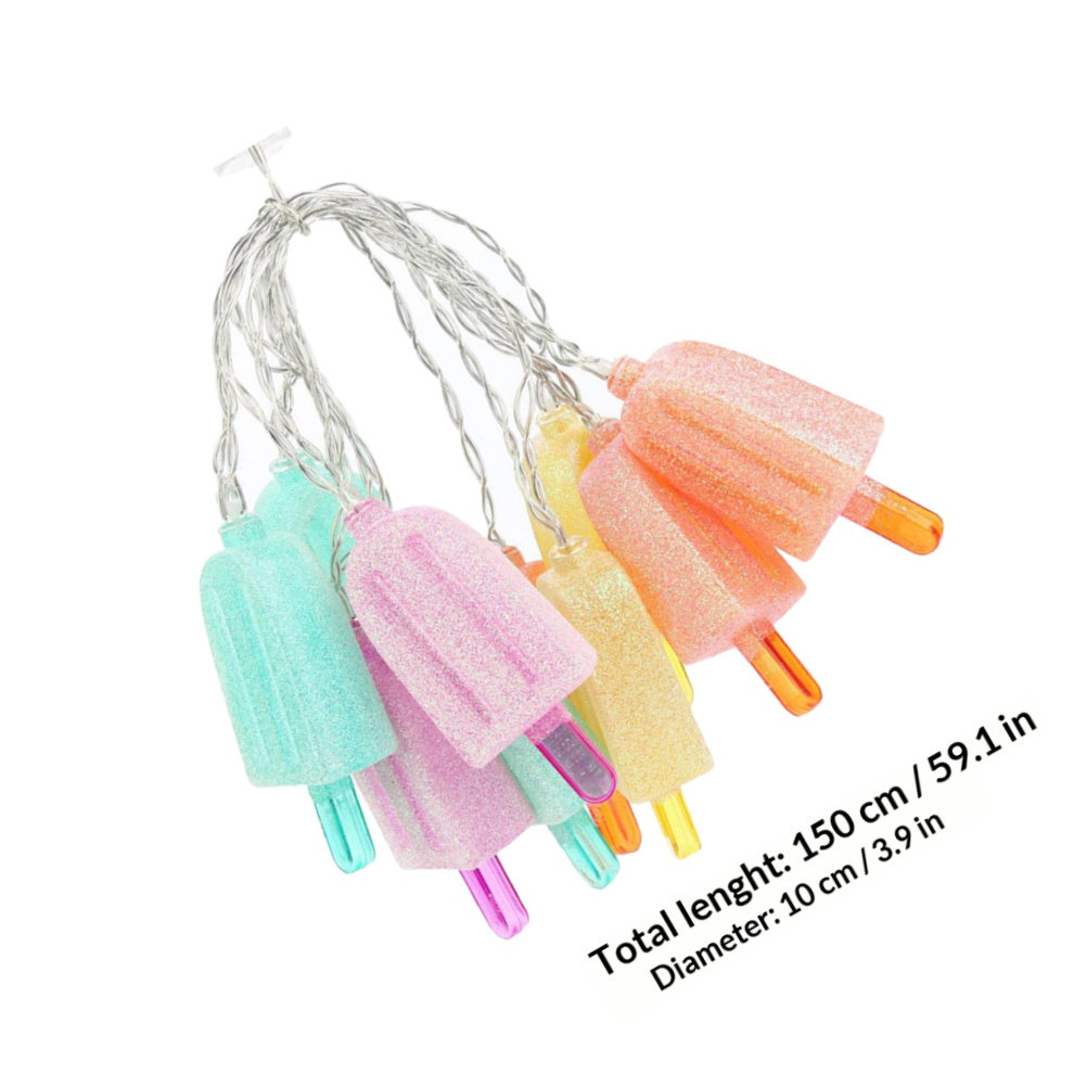 Ice Cream Lights String Light  - Lighting Room Decor Photo 评论和价格