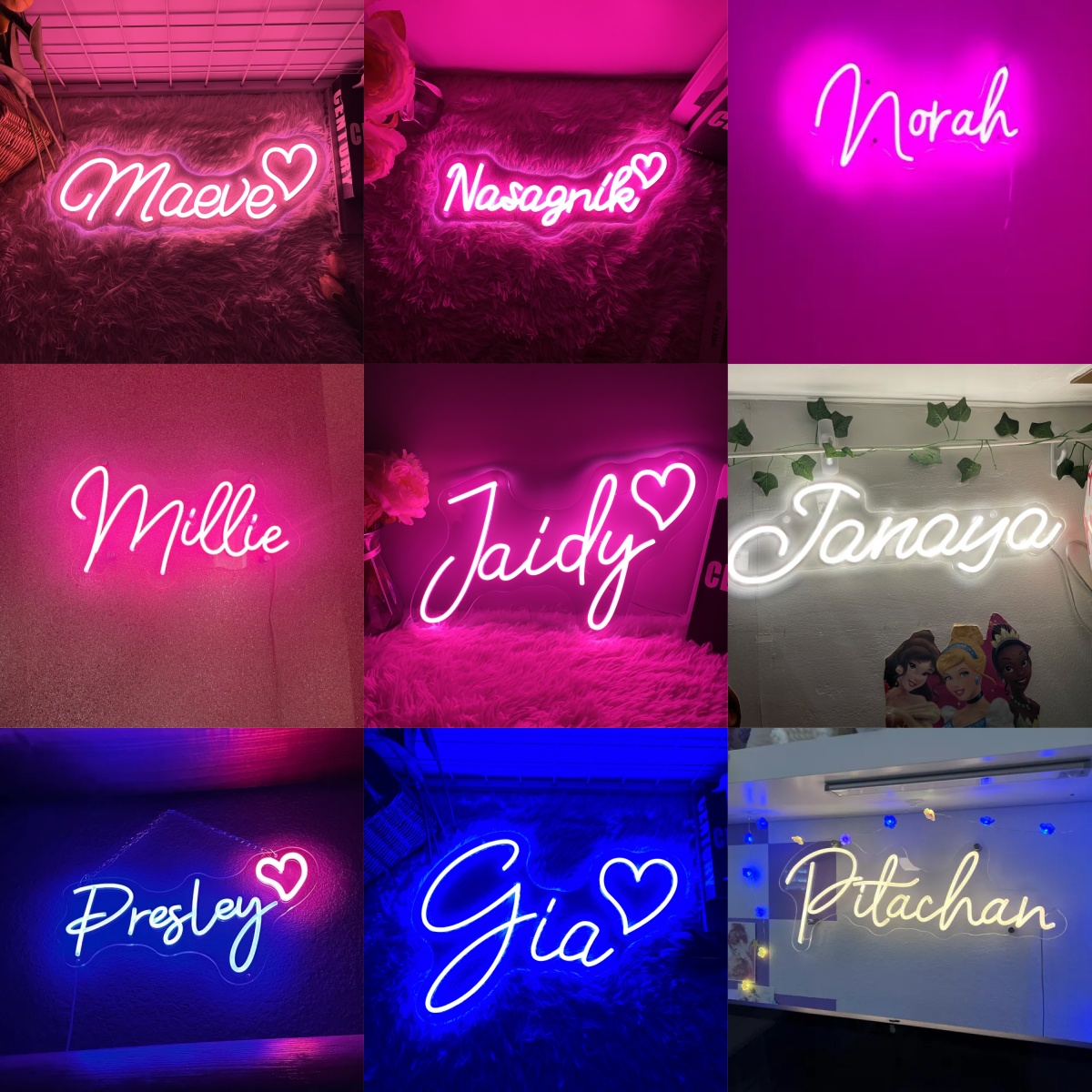 Custom Neon Led Kids Name Neon - Neon Sign Custom Led 评论和价格