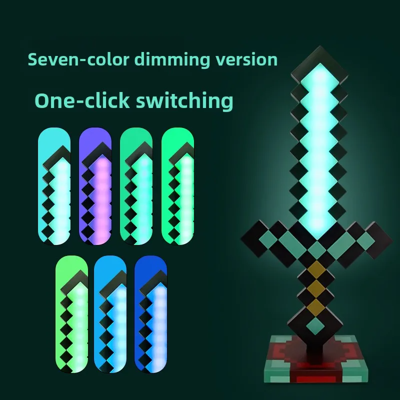 Minecraft Diamond Sword LED Ni - Lighting Decor Minecraft 评论和价格
