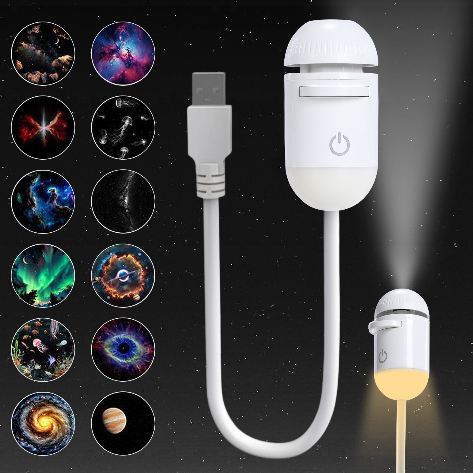 Galaxy Starry Sky Night Light  - Lighting Decor Home 评论和价格