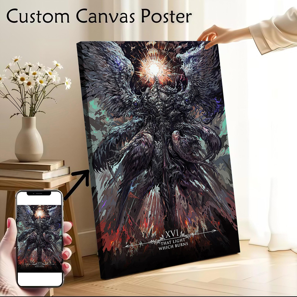 That Light Which Burns Canvas  - Lighting Room Decor Photo 评论和价格
