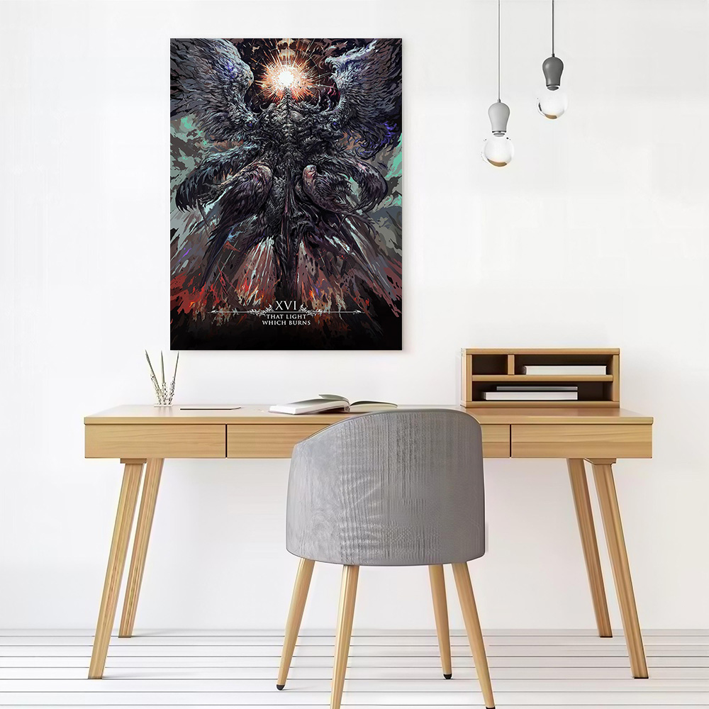 That Light Which Burns Canvas  - Lighting Room Decor Photo 评论和价格