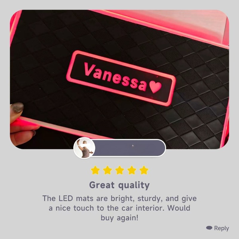 Universal Car LED Floor Mat Am - Decor Lighting Floor Lamps 评论和价格
