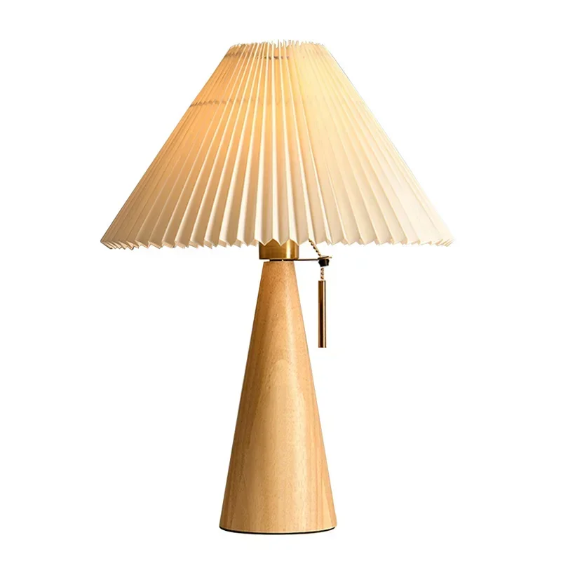 Retro Pleated Table Lamp Nordi - Lighting Decor Home 评论和价格