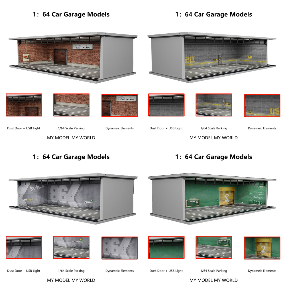 More Art 1/64 Car Garage Diora - Garage Lighting Decor 评论和价格