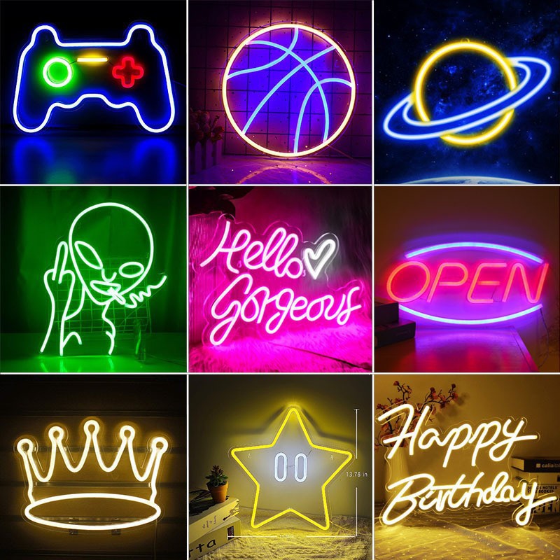 Custom LED Neon Sign with USB/ - Neon Sign Custom Led 评论和价格